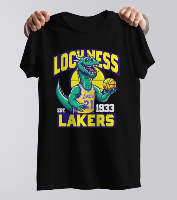 Loch Ness Lakers Basketball Dinosaur Est 1933 T-Shirt
