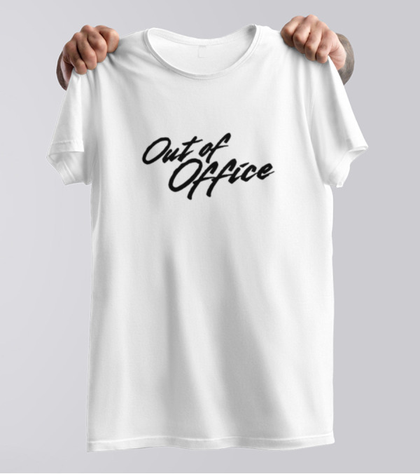 Shitheadsteve Out Of Office Dark Typography T-Shirt