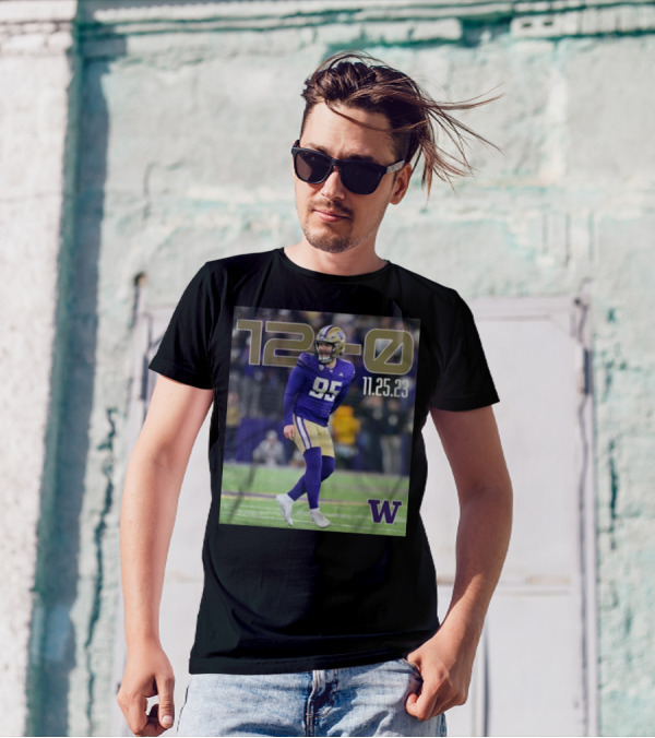 12-0 Washington Huskies 11 25 23 T-Shirt