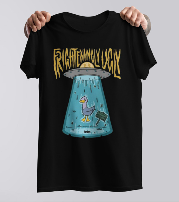 Foyesade Oluokun Frighteningly Ugly UFO Chicken Abduction T-Shirt