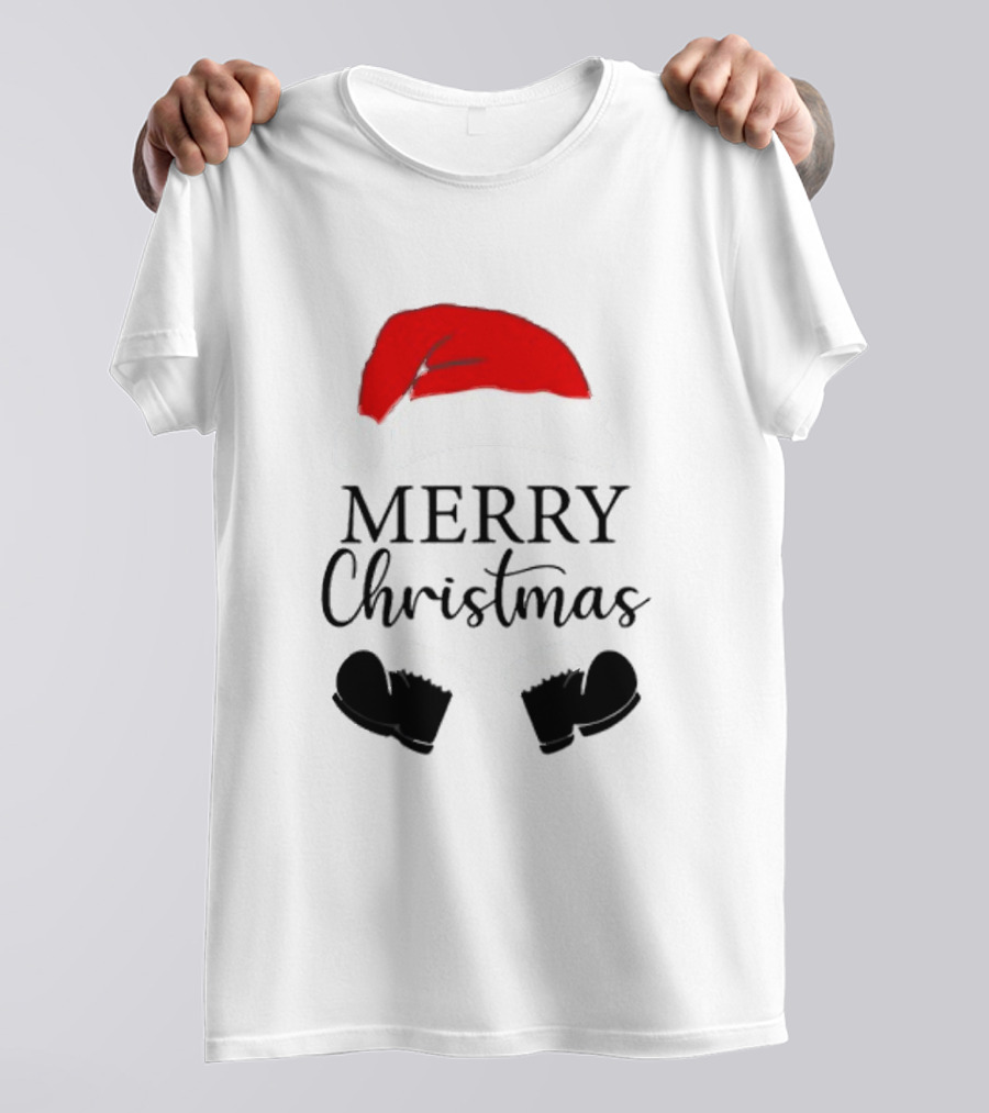 Merry Christmas Svg Santa Hat And Boots Softstyle V-Neck T-Shirt