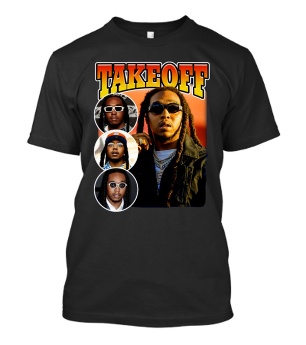 Takeoff Migos Rapper Tribute Collage T-Shirt