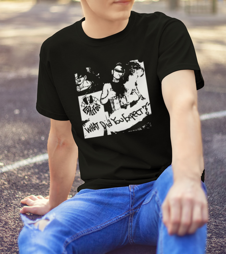 Little Foot What Did You Expect Comic Style Monochrome T-Shirt