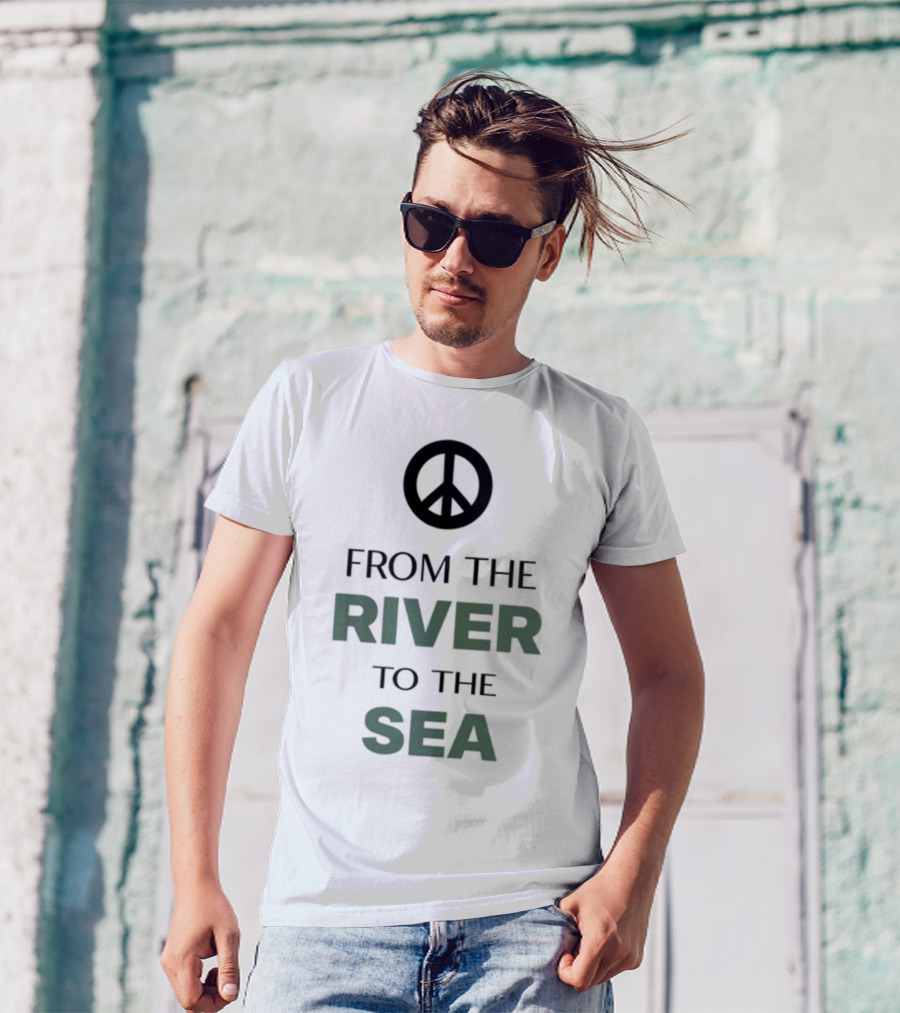 Peace Symbol From The River To The Sea T-Shirt