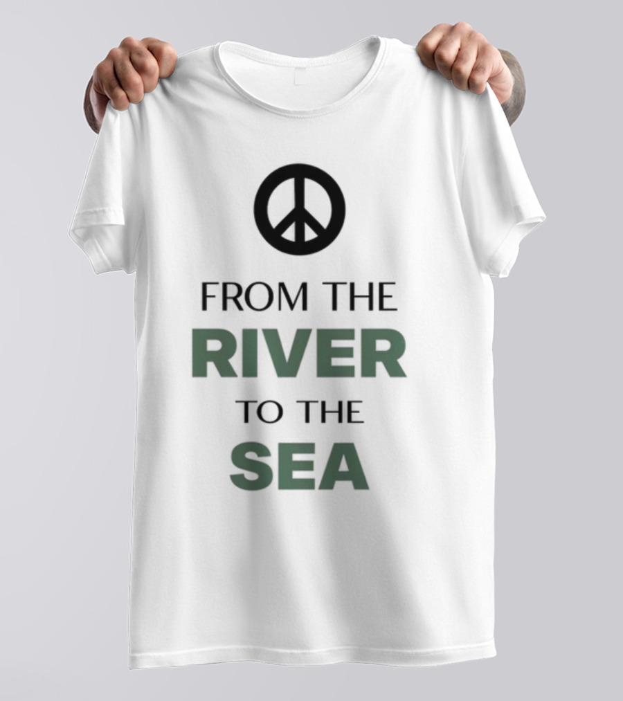 Peace Symbol From The River To The Sea T-Shirt