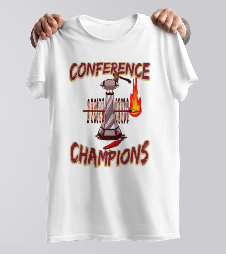FSU Conference Champions Flame And Spears Iconic T-Shirt