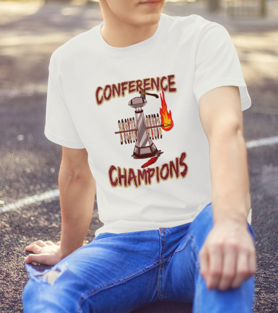 FSU Conference Champions Flame And Spears Iconic T-Shirt