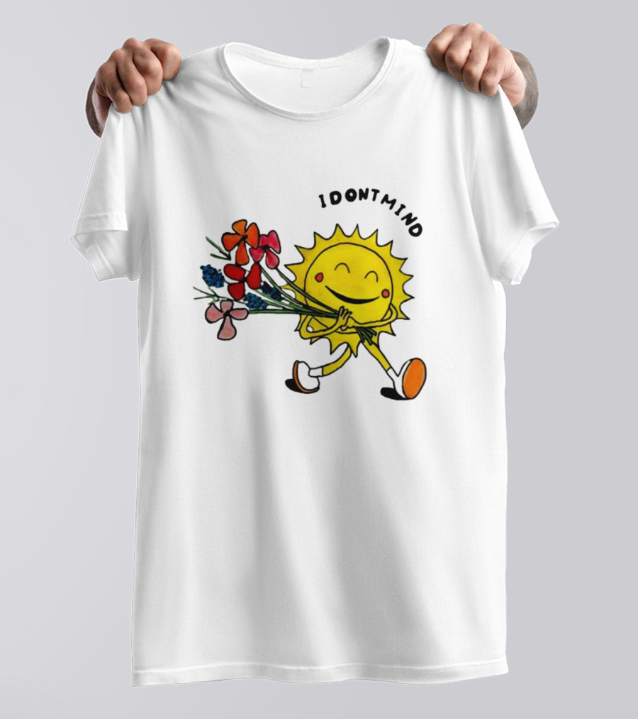 Idontmind Sunshine Carrying Colorful Flowers T-Shirt