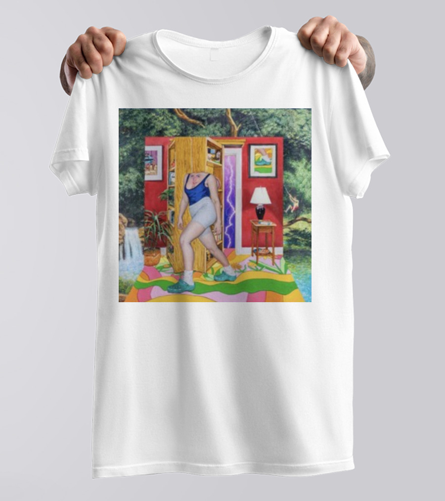 Light Moving Time Surreal Tropical Interior Scene T-Shirt