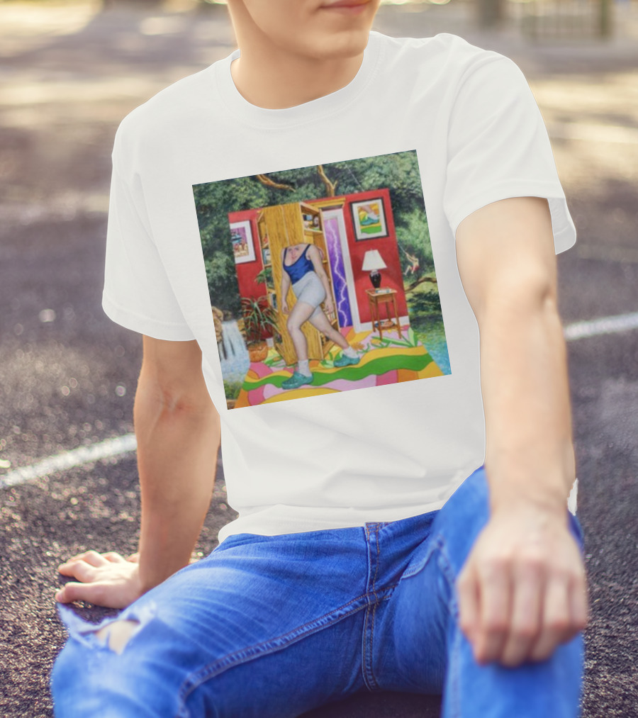 Light Moving Time Surreal Tropical Interior Scene T-Shirt