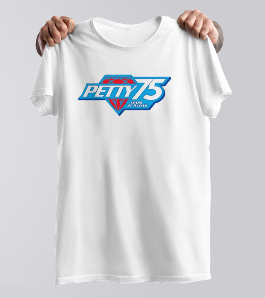 Petty 75 Years Of Racing Diamond T-Shirt