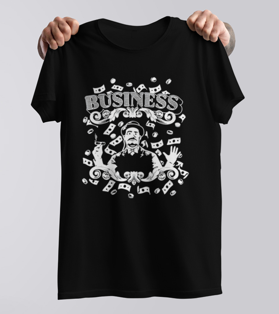 Let's Play Business Poker Money Man Cigars T-Shirt