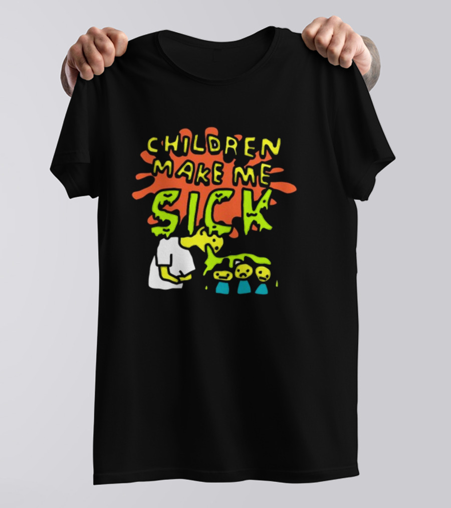 CHILDREN MAKE ME SICK Comic T-Shirt