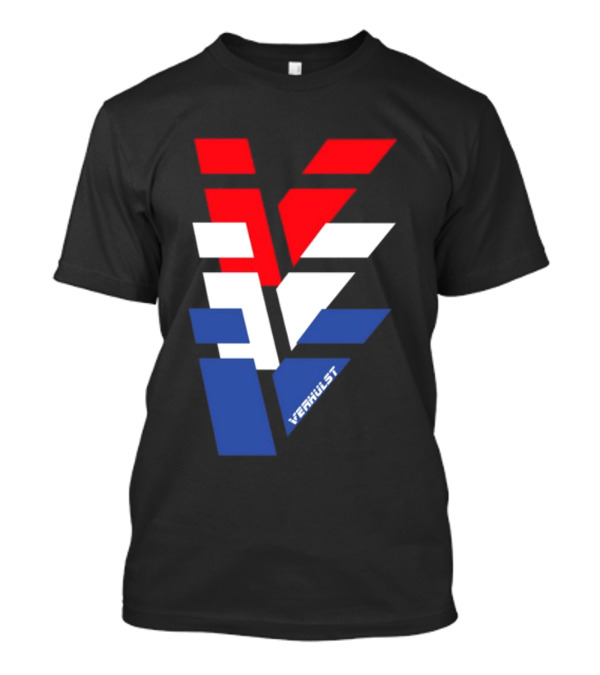 Verhulst V Red White Blue T-Shirt