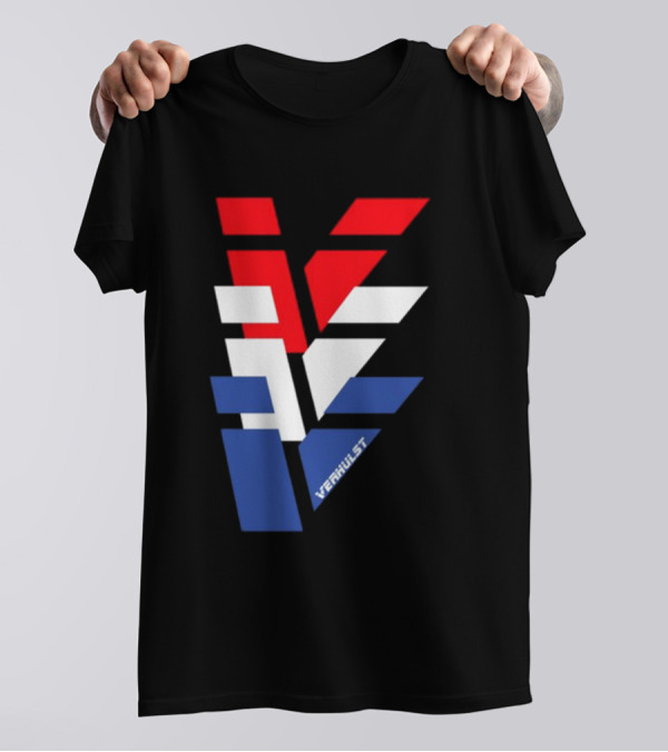 Verhulst V Red White Blue T-Shirt