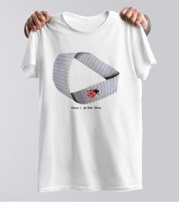 Werever U Go Their You're Möbius Strip Ladybug T-Shirt