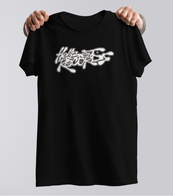 Cloonee Hell Bent Records Stylized Text T-Shirt