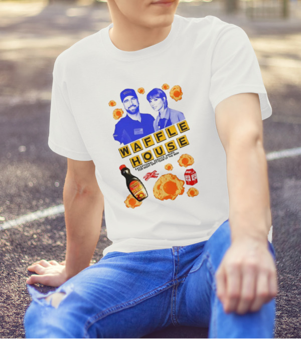 Waffle House Night Shift Team Exceptional Service Award Featuring Syrup Eggs And Milk T-Shirt