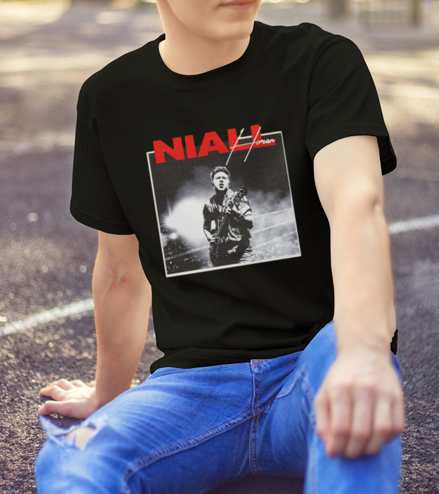 Niall Horan Black And White Concert Performance T-Shirt