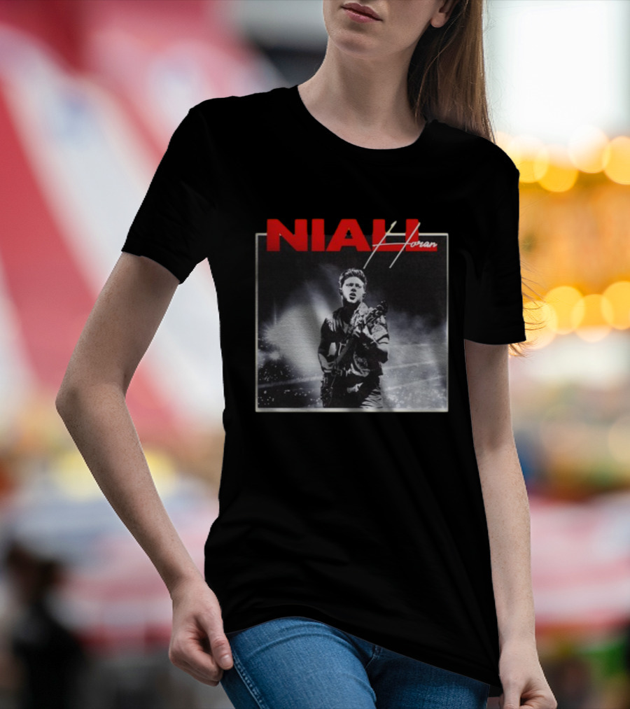 Niall Horan Black And White Concert Performance T-Shirt