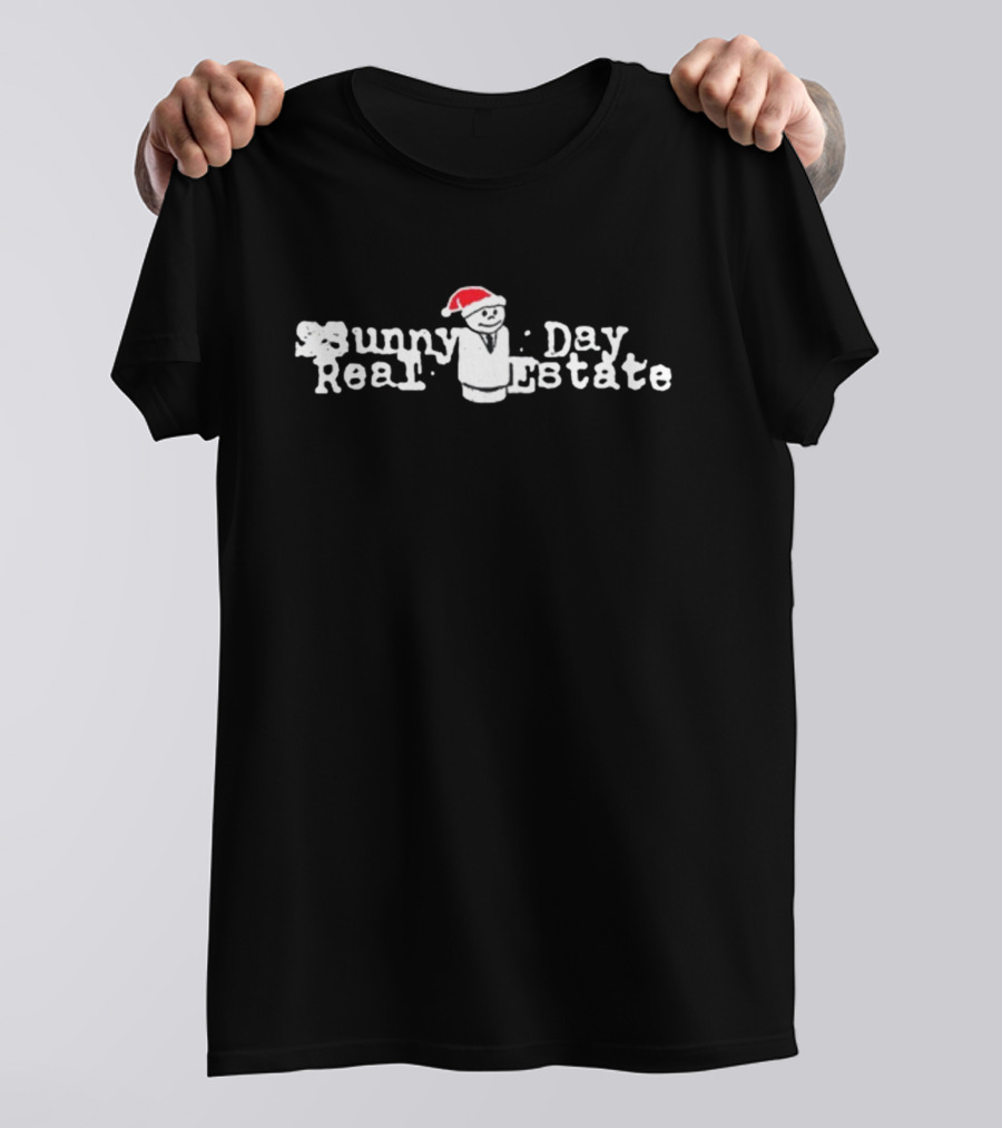 Sunny Day Real Estate Holiday Diary Santa Hat T-Shirt