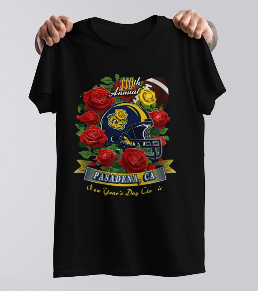 110th Annual Pasadena CA New Year's Day Football Roses T-Shirt