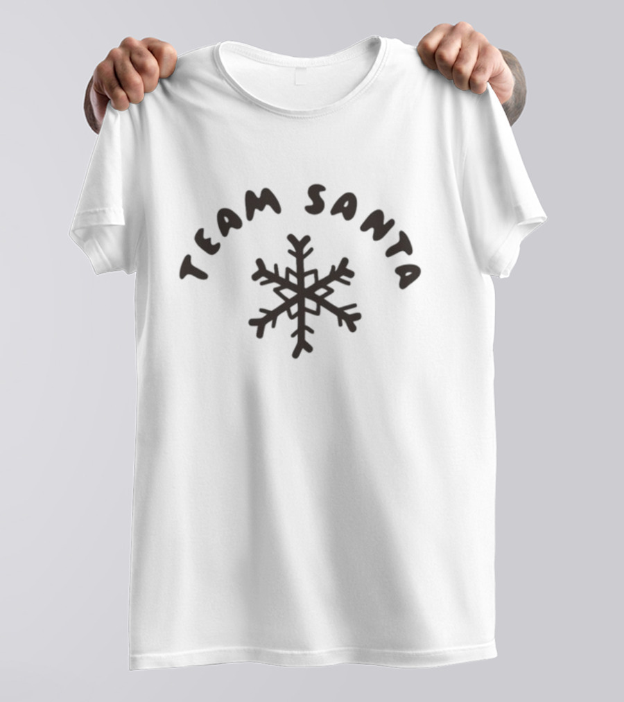 Team Santa Snowflake Christmas T-Shirt