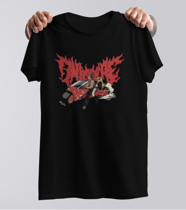 Dashiexp Road Warrior Cyberpunk Motorcycle Duo Adventure T-Shirt