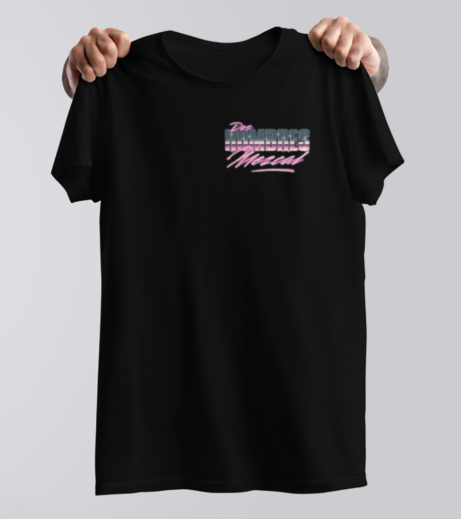 Dos Hombres Mezcal Pink Retro T-Shirt