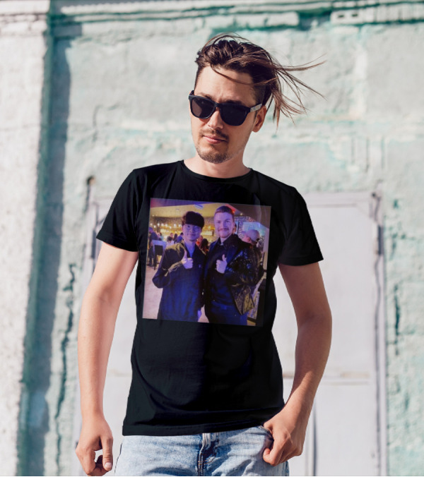 Fabian Mallant With Faker Thumbs Up Photo T-Shirt