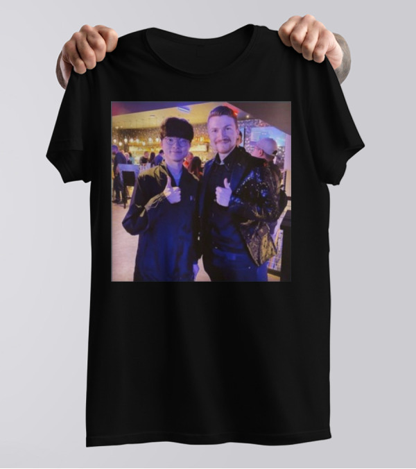Fabian Mallant With Faker Thumbs Up Photo T-Shirt
