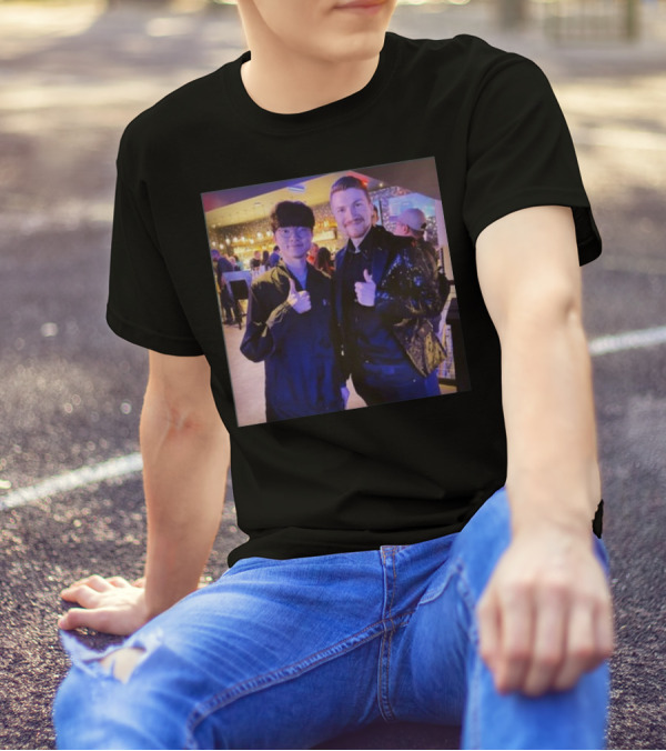Fabian Mallant With Faker Thumbs Up Photo T-Shirt