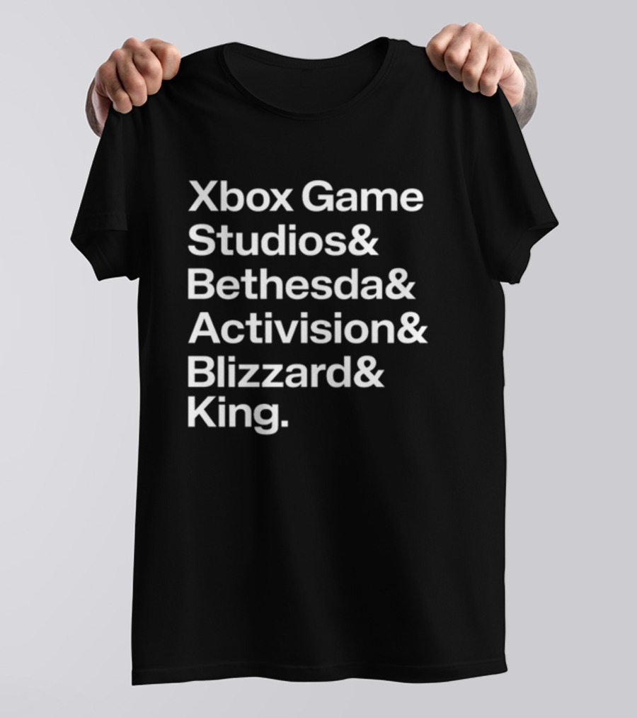 Xbox Game Studios Bethesda Activision Blizzard King Collaboration T-Shirt