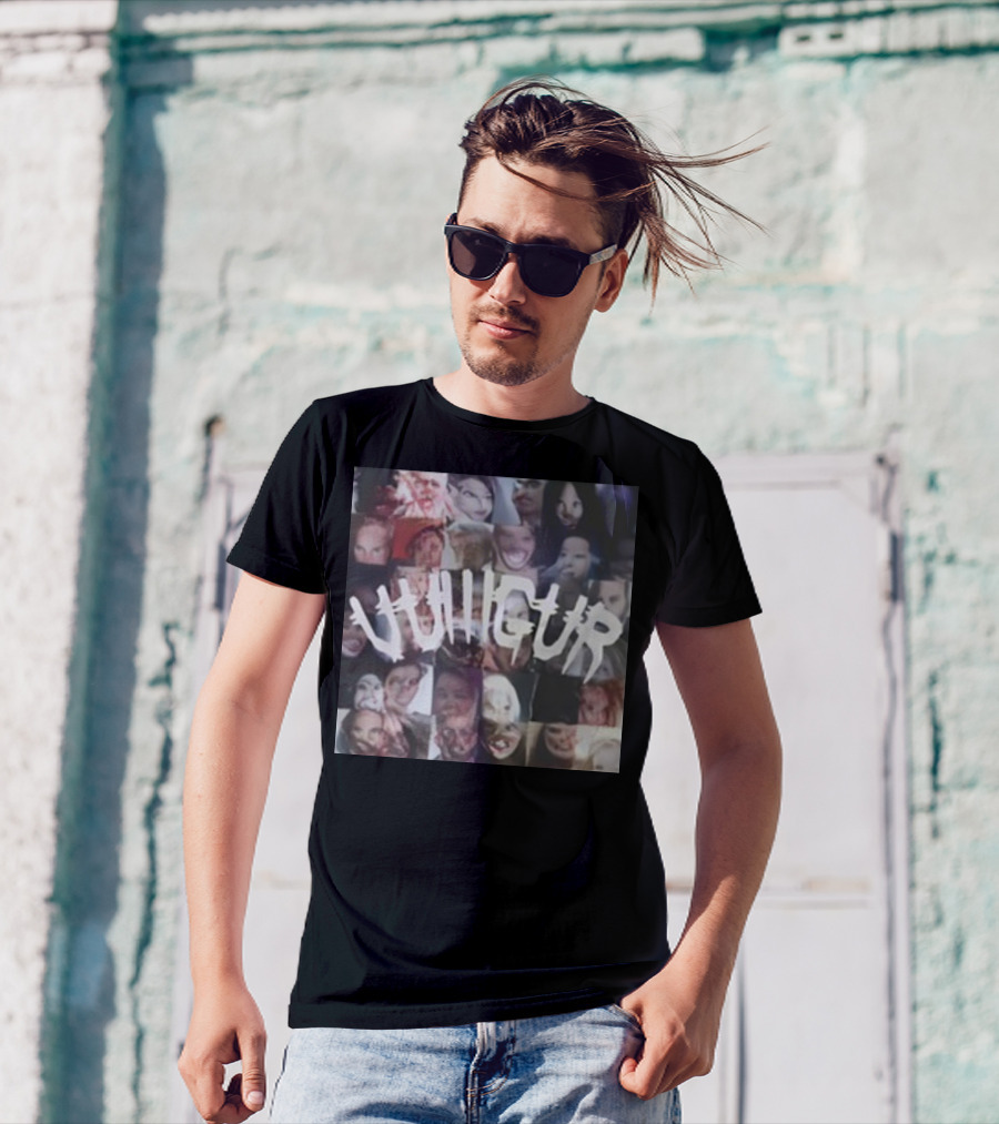 Vulllgur Collage Ritual Faces T-Shirt
