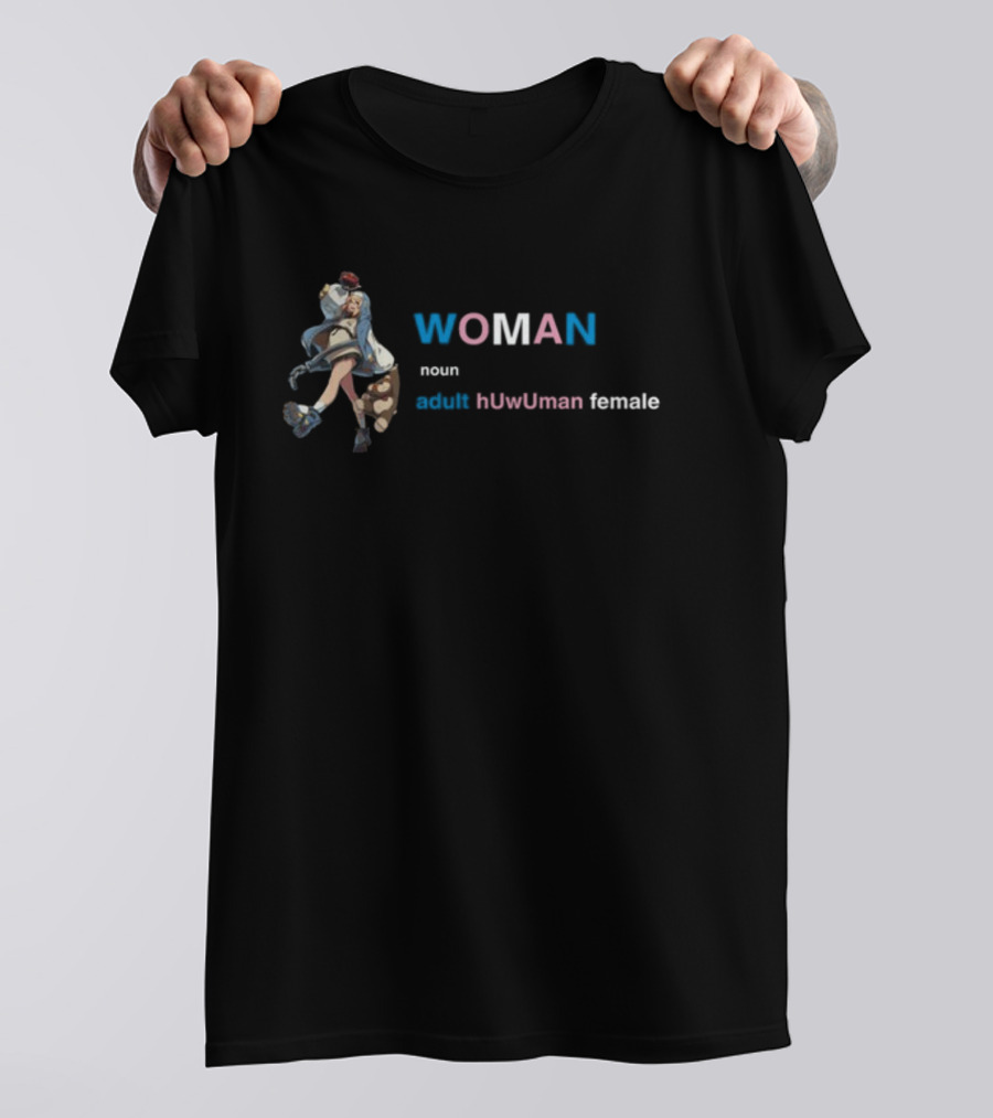 WOMAN Noun Adult HUwUman Female Street Fighter Character T-Shirt