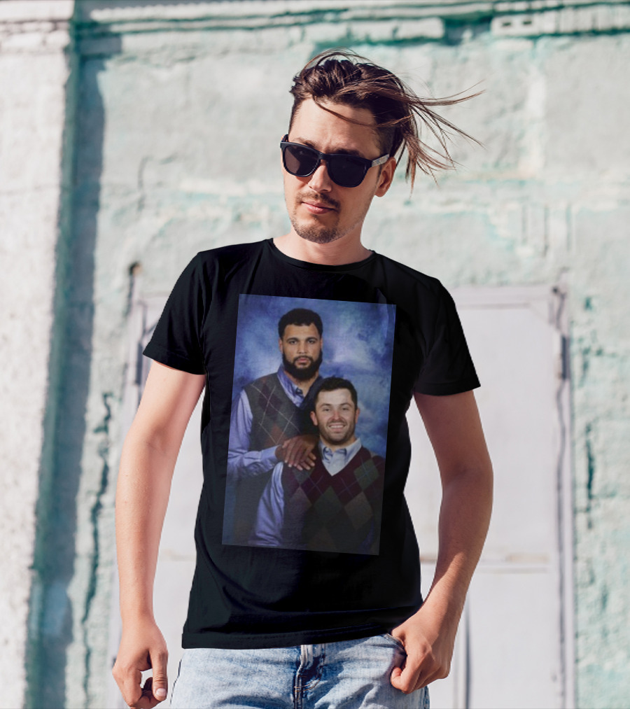 Baker Mayfield And Mike Evans Brothers Family Portrait Sweater Image T-Shirt