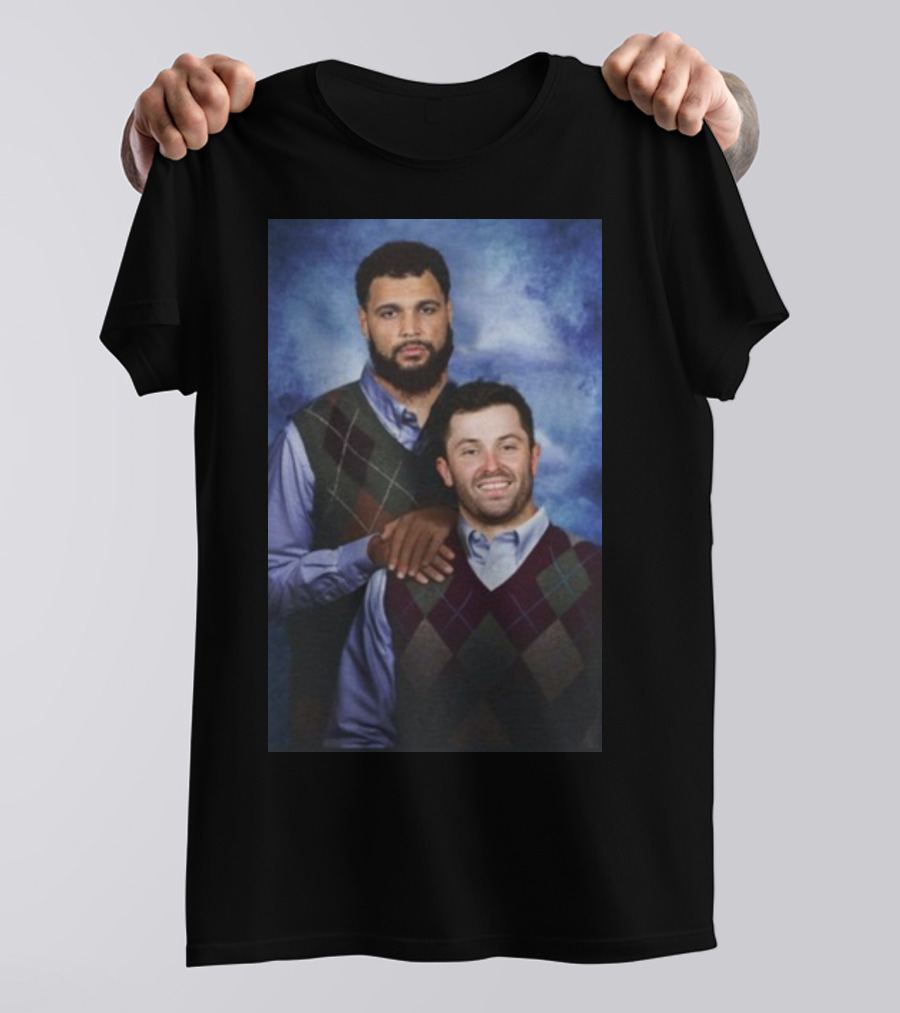 Baker Mayfield And Mike Evans Brothers Family Portrait Sweater Image T-Shirt