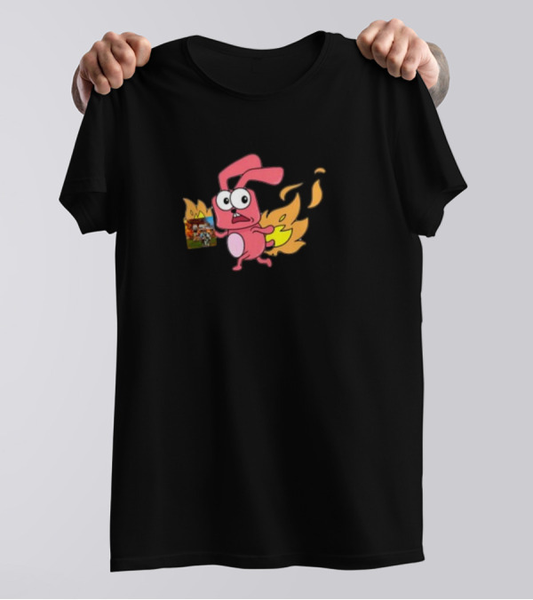 Idgafos Fired-Up Dillon Francis Rabbit Cartoon T-Shirt