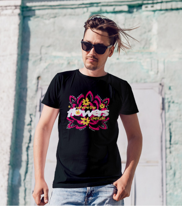 Monaleo Where The Flowers Dont Die Floral Motif T-Shirt