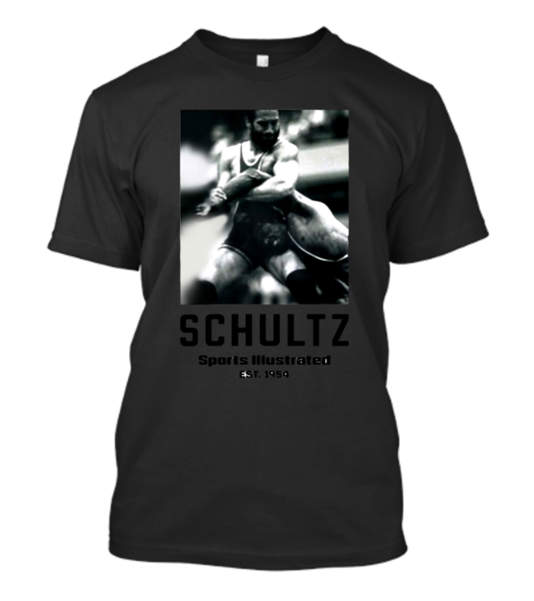 Kurt Angle Wearing Schultz Sports Illustrated Wrestling Est. 1954 T-Shirt