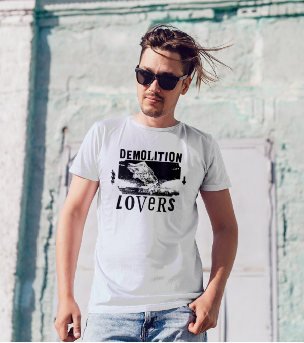 Catchinglizards Demolition Lovers Car Crash Scene T-Shirt