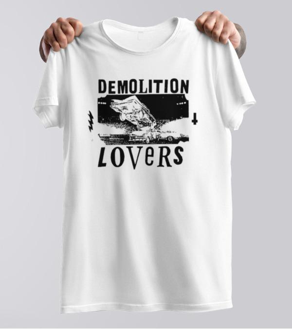 Catchinglizards Demolition Lovers Car Crash Scene T-Shirt