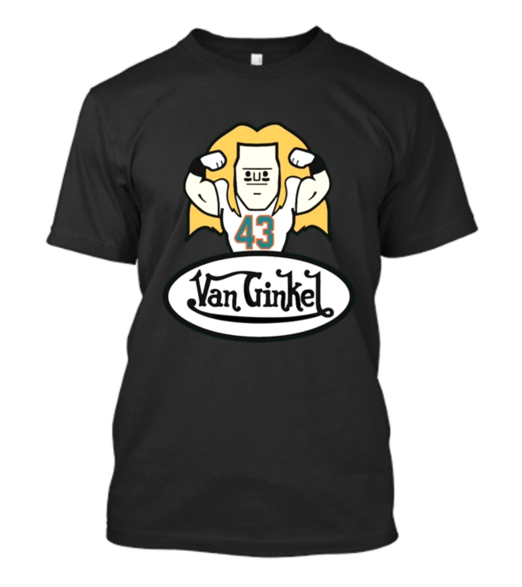 Van Ginkel 43 Cartoon Football Character T-Shirt