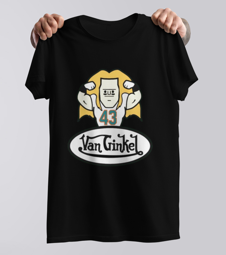 Van Ginkel 43 Cartoon Football Character T-Shirt