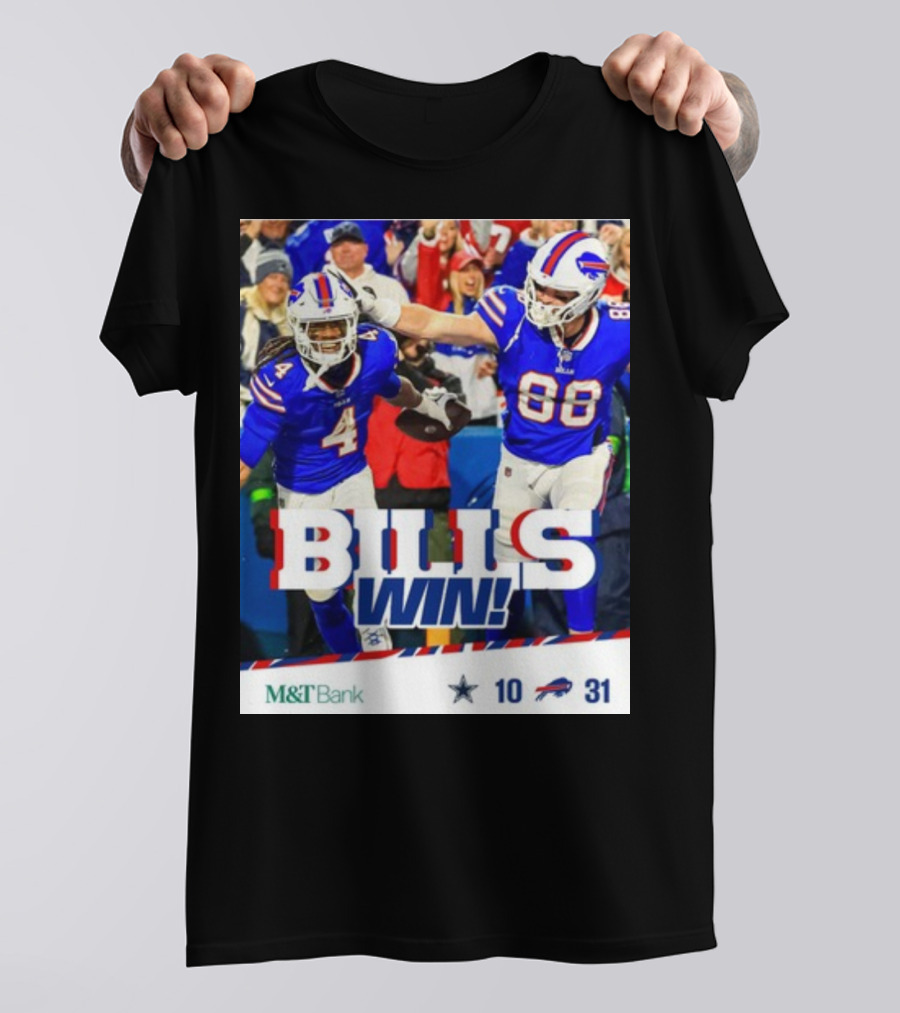 BillsMafia M&T Bank Dal Vs Buf Bills Win 31-10 T-Shirt