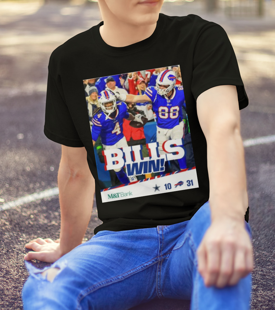 BillsMafia M&T Bank Dal Vs Buf Bills Win 31-10 T-Shirt