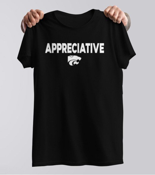 Appreciative K-State Coach Jerome Tang T-Shirt