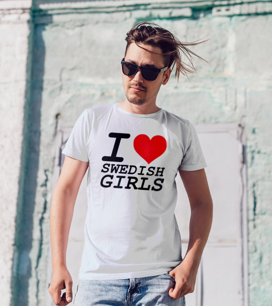 Pippin I Heart Swedish Girls T-Shirt