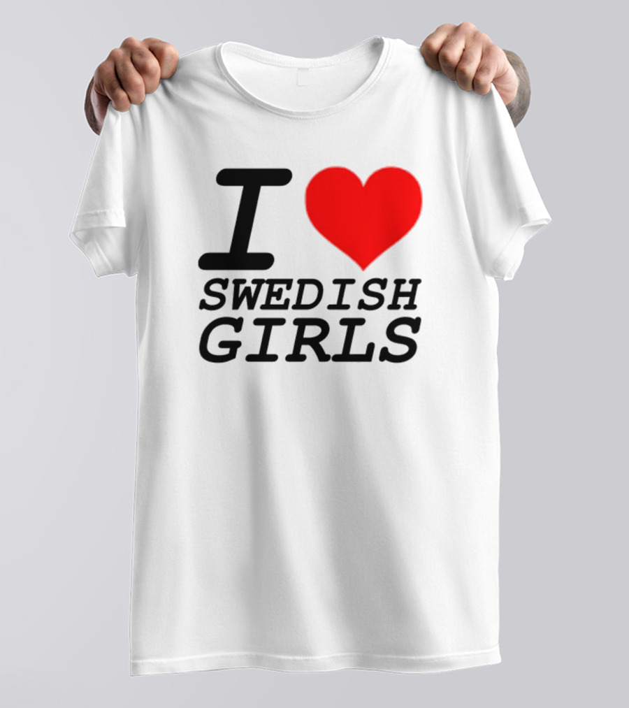 Pippin I Heart Swedish Girls T-Shirt