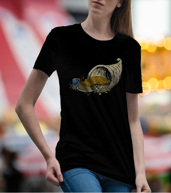 Cincy S Cincy Copia Cornucopia Chili Spaghetti And Hot Sauce T-Shirt